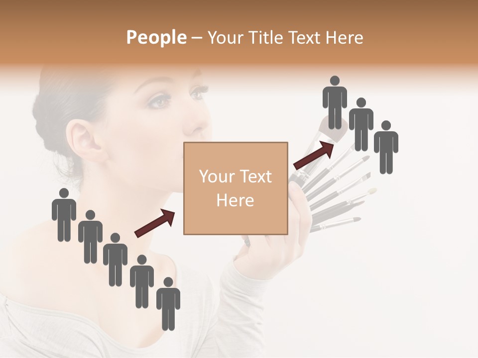 Female Brush  PowerPoint Template