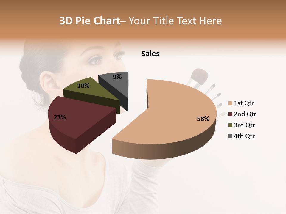 Female Brush  PowerPoint Template