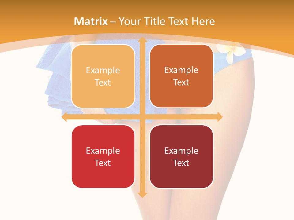 Swimsuit Sexy Towel PowerPoint Template