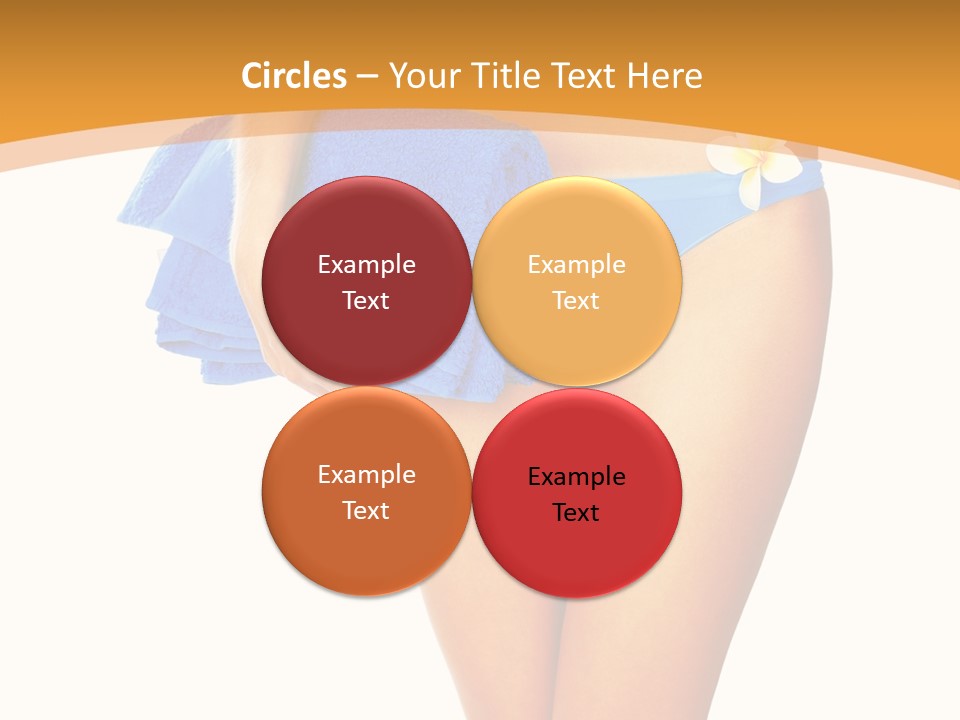 Swimsuit Sexy Towel PowerPoint Template
