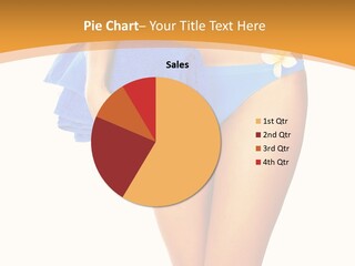 Swimsuit Sexy Towel PowerPoint Template