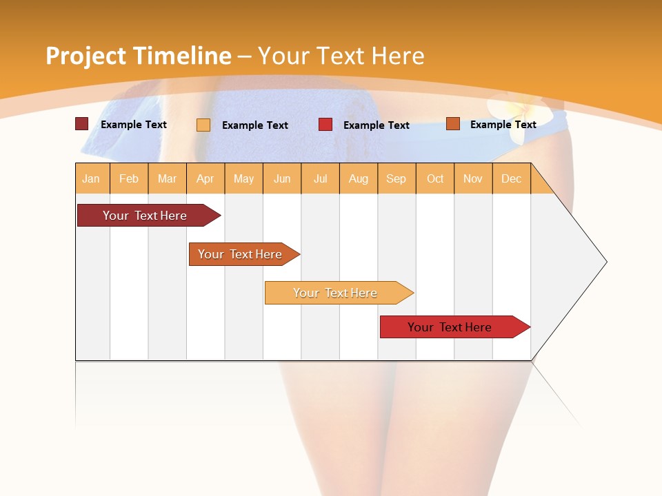 Swimsuit Sexy Towel PowerPoint Template