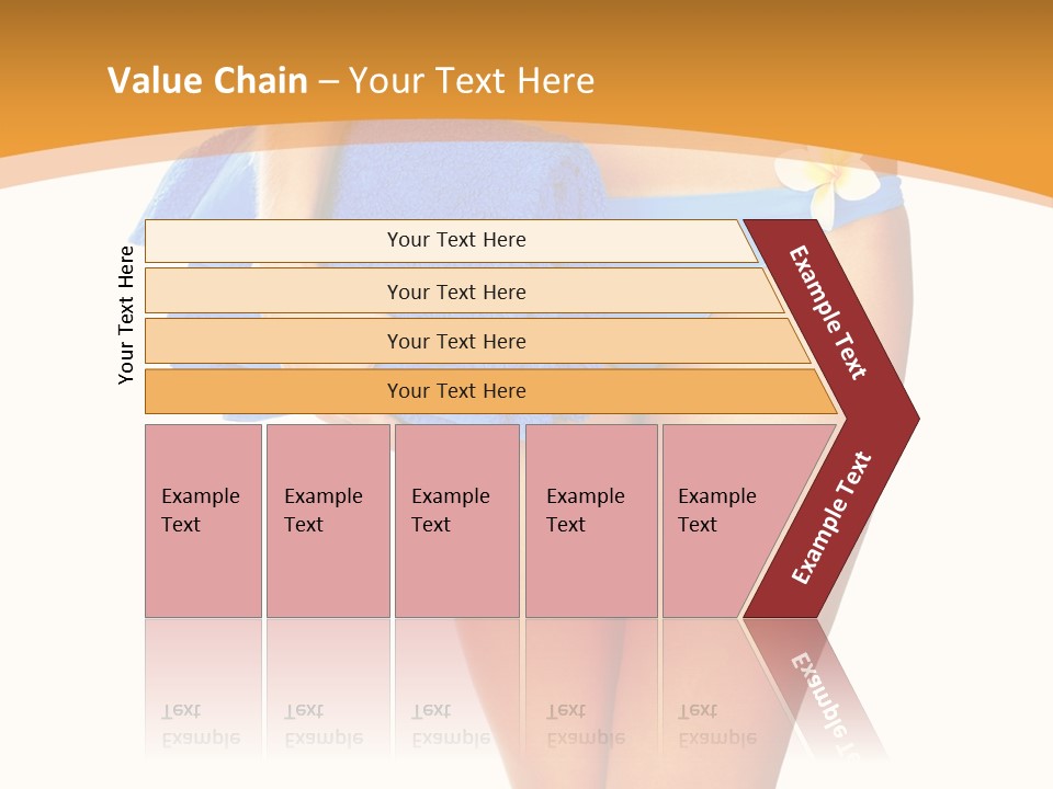 Swimsuit Sexy Towel PowerPoint Template