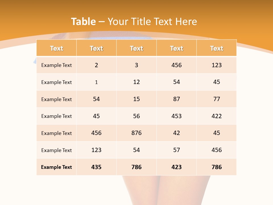 Swimsuit Sexy Towel PowerPoint Template