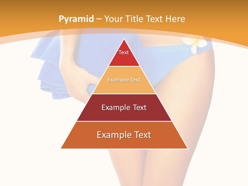 Swimsuit Sexy Towel PowerPoint Template