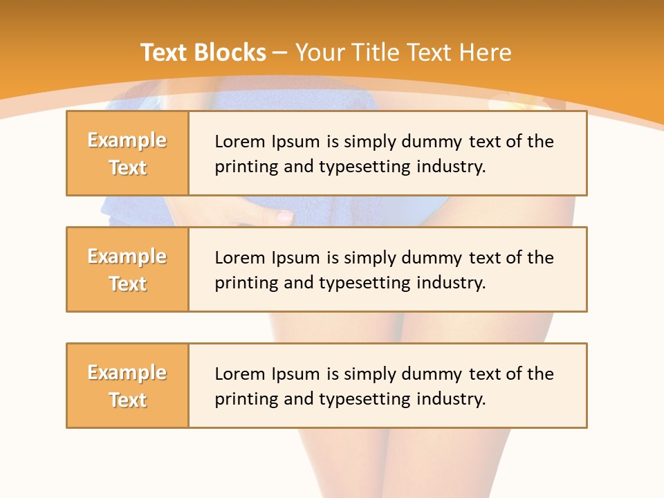 Swimsuit Sexy Towel PowerPoint Template