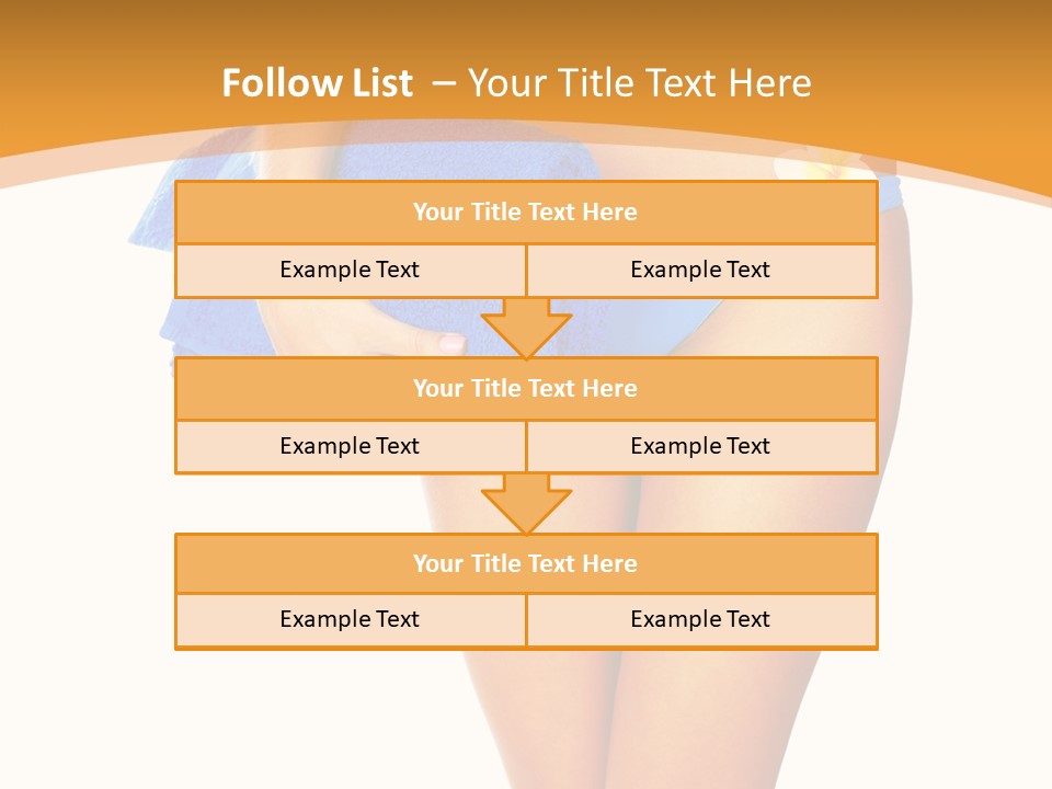 Swimsuit Sexy Towel PowerPoint Template