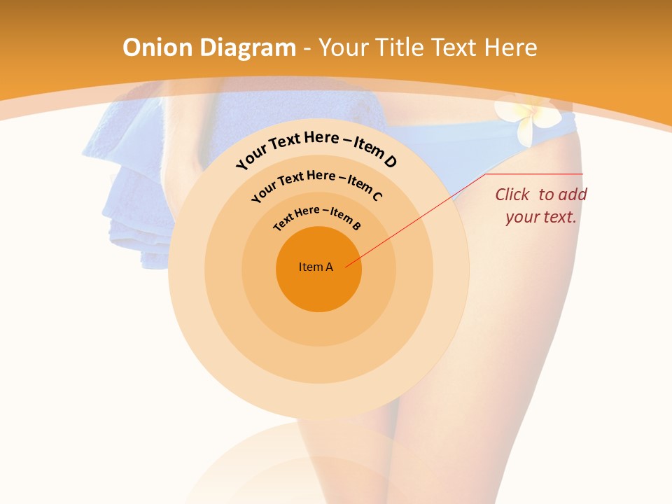 Swimsuit Sexy Towel PowerPoint Template