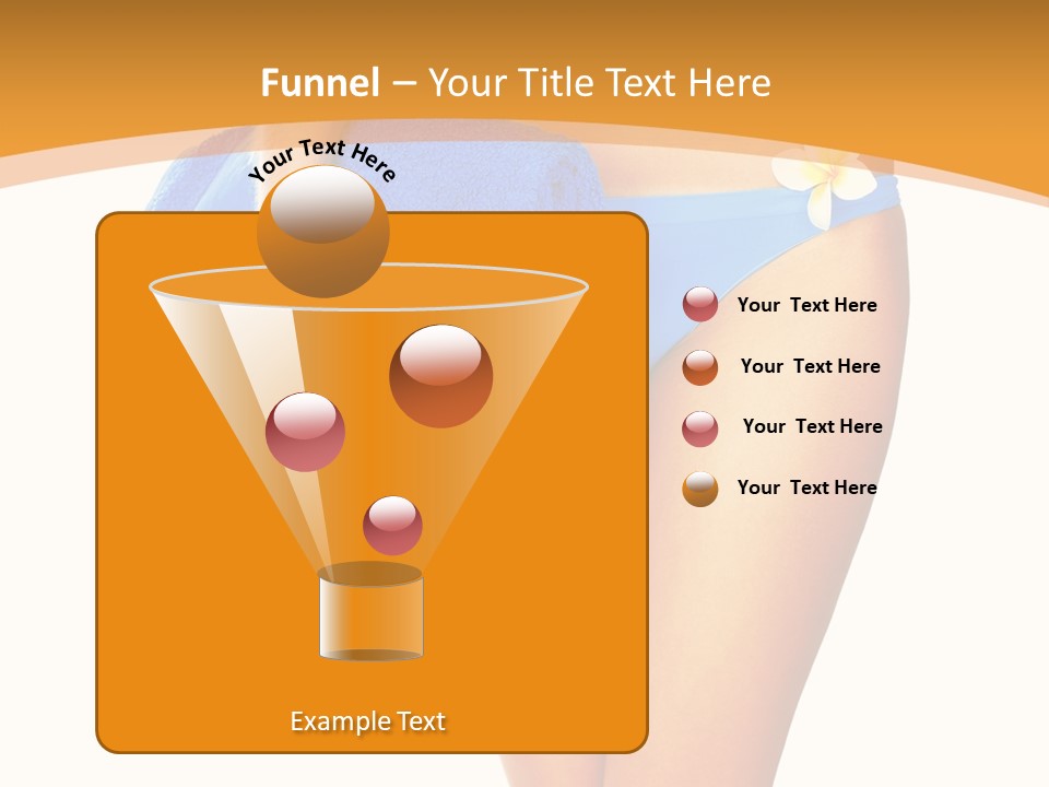 Swimsuit Sexy Towel PowerPoint Template