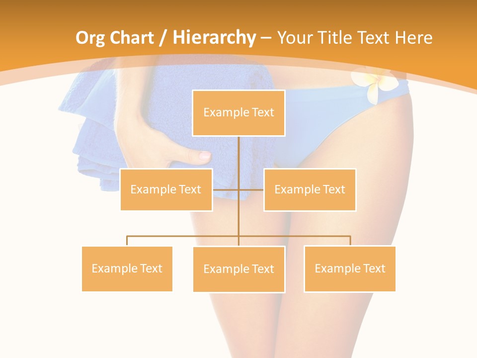 Swimsuit Sexy Towel PowerPoint Template