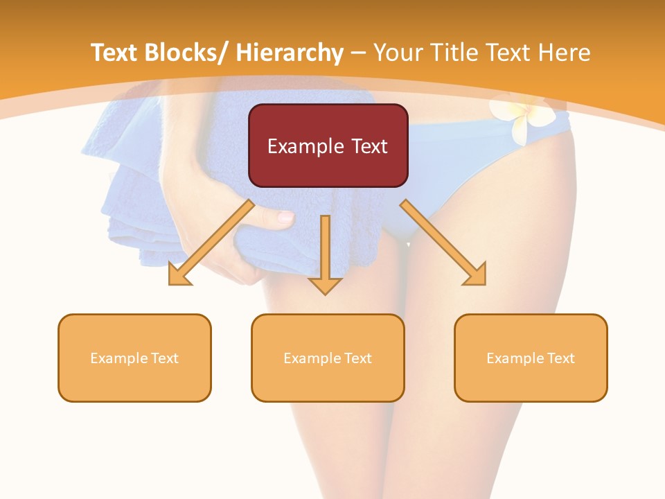 Swimsuit Sexy Towel PowerPoint Template