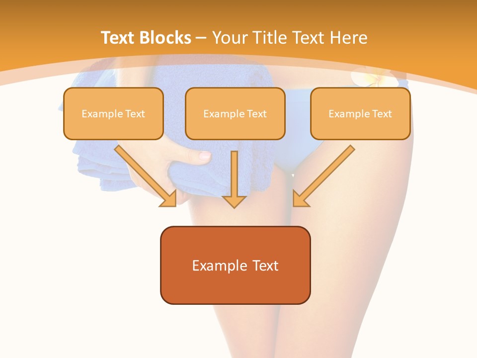 Swimsuit Sexy Towel PowerPoint Template