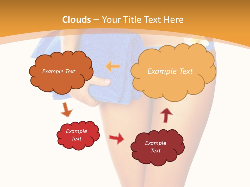 Swimsuit Sexy Towel PowerPoint Template