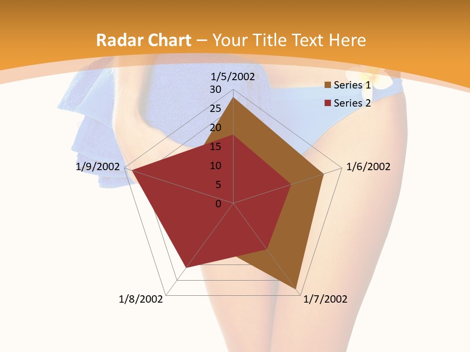 Swimsuit Sexy Towel PowerPoint Template
