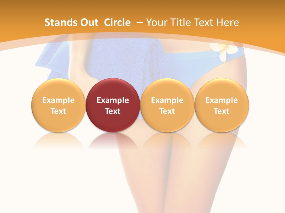 Swimsuit Sexy Towel PowerPoint Template