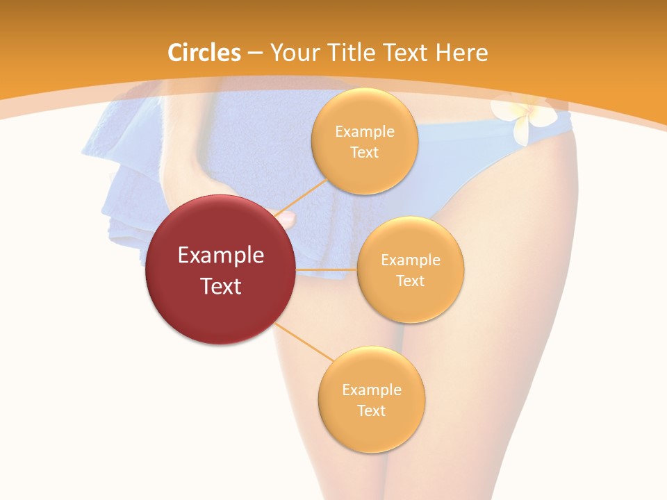 Swimsuit Sexy Towel PowerPoint Template