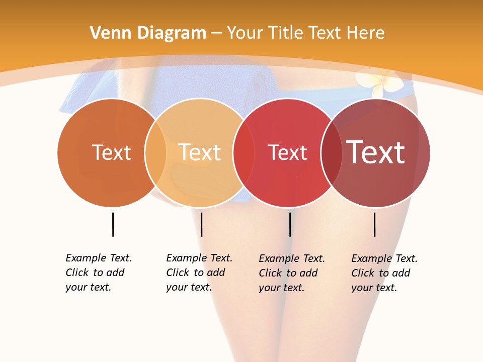 Swimsuit Sexy Towel PowerPoint Template