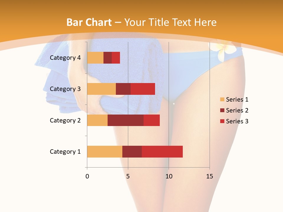 Swimsuit Sexy Towel PowerPoint Template