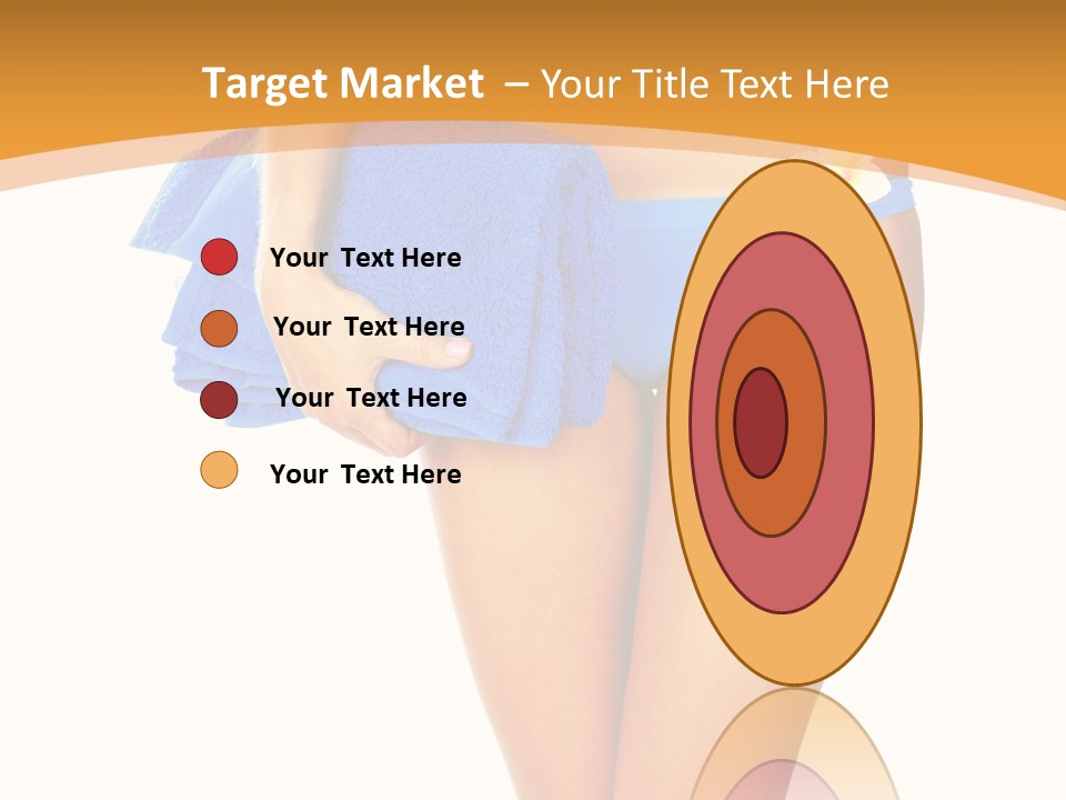 Swimsuit Sexy Towel PowerPoint Template