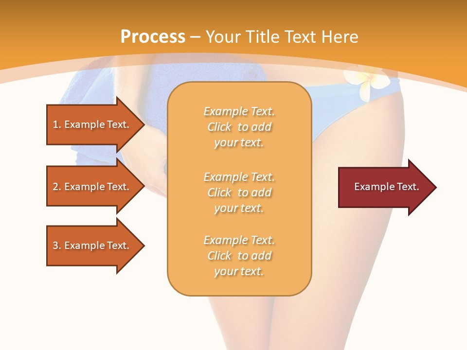 Swimsuit Sexy Towel PowerPoint Template
