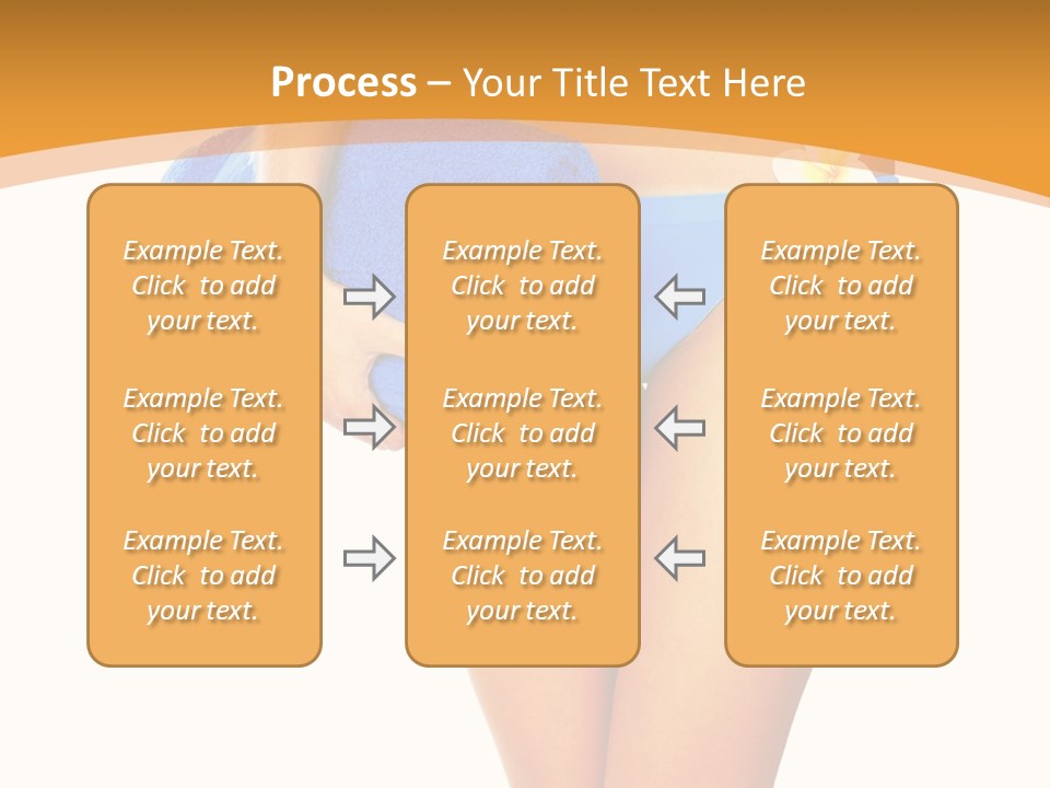 Swimsuit Sexy Towel PowerPoint Template