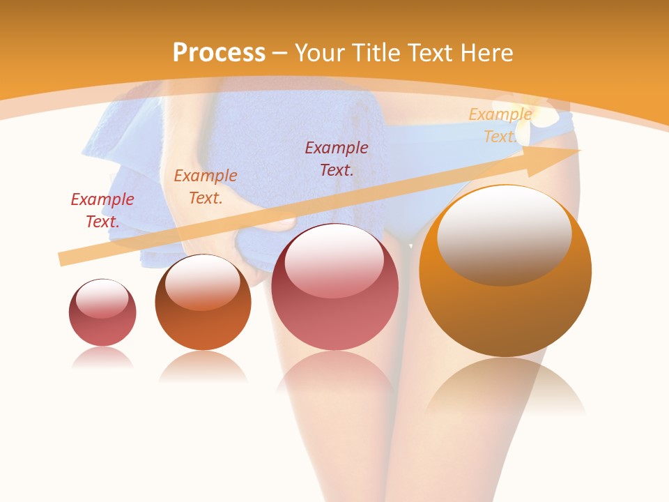 Swimsuit Sexy Towel PowerPoint Template