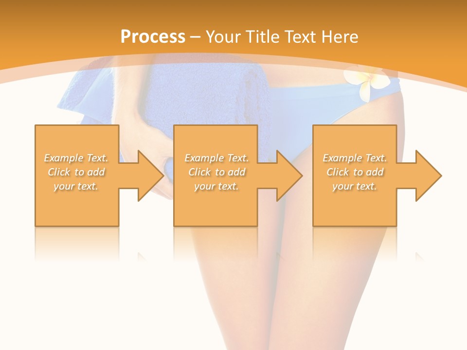Swimsuit Sexy Towel PowerPoint Template