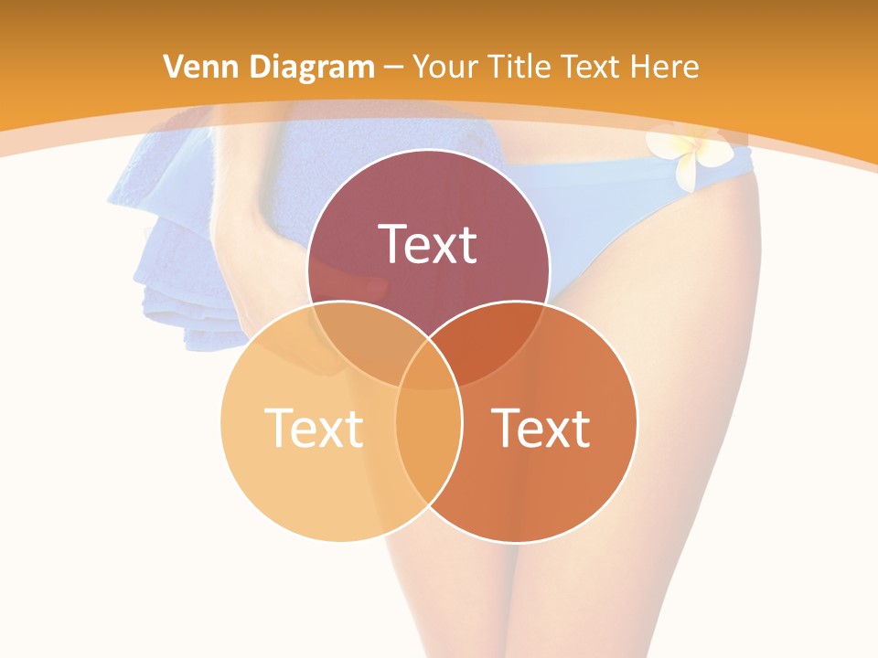 Swimsuit Sexy Towel PowerPoint Template