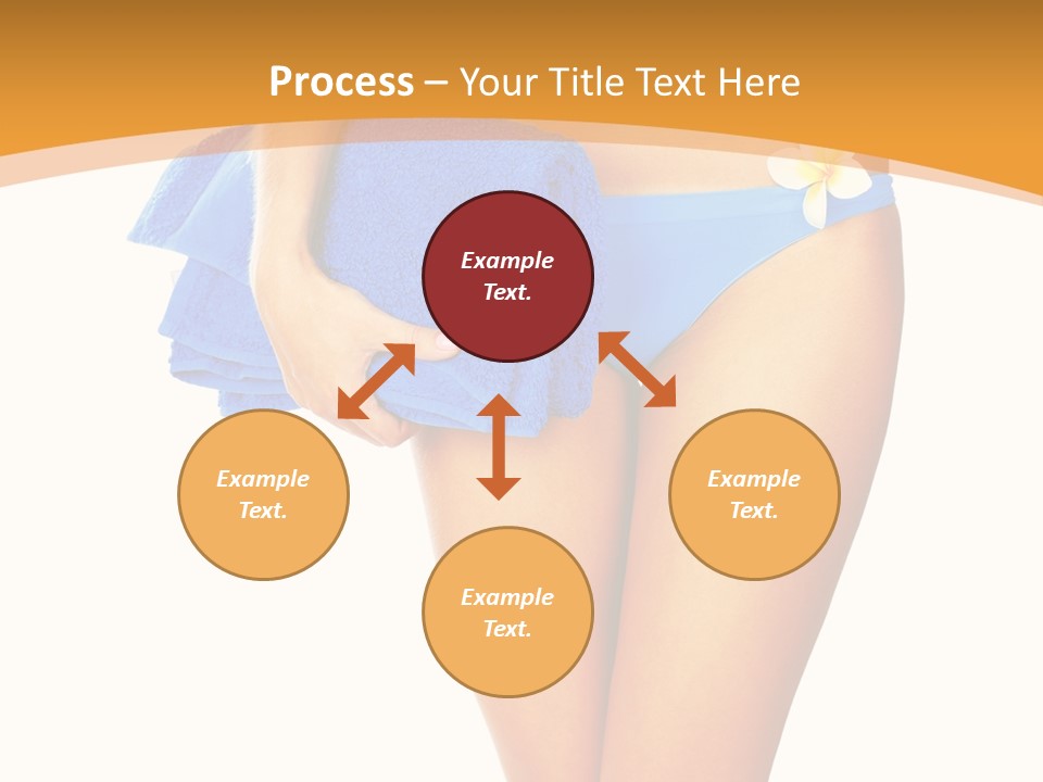 Swimsuit Sexy Towel PowerPoint Template