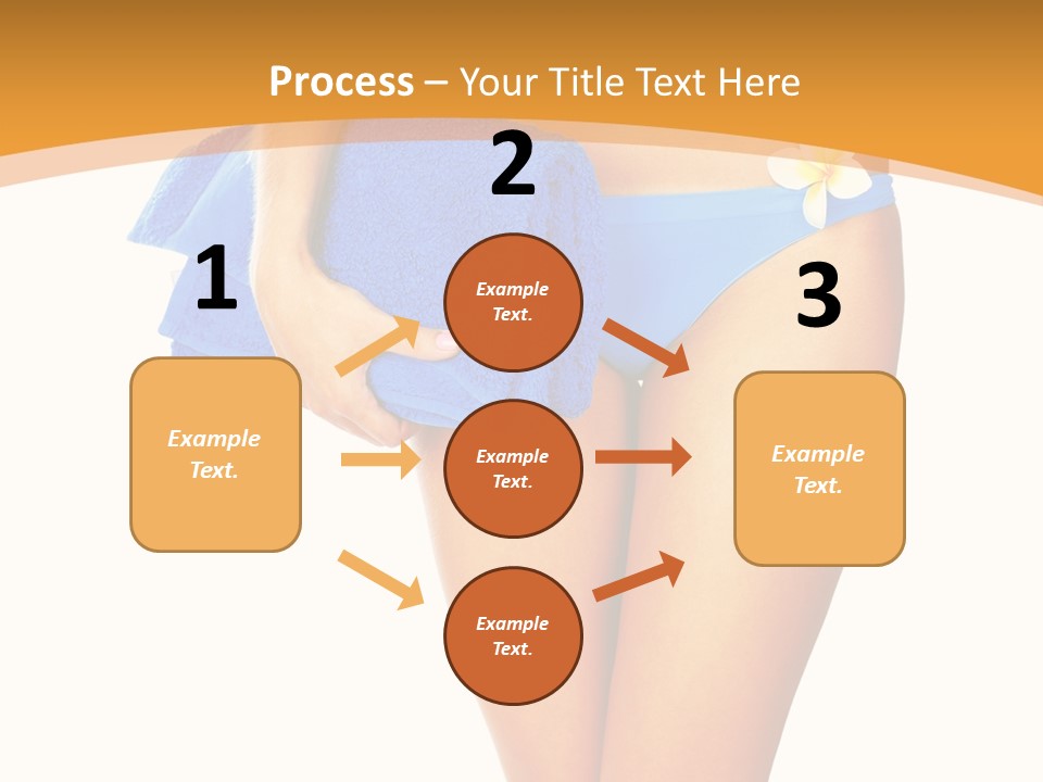 Swimsuit Sexy Towel PowerPoint Template