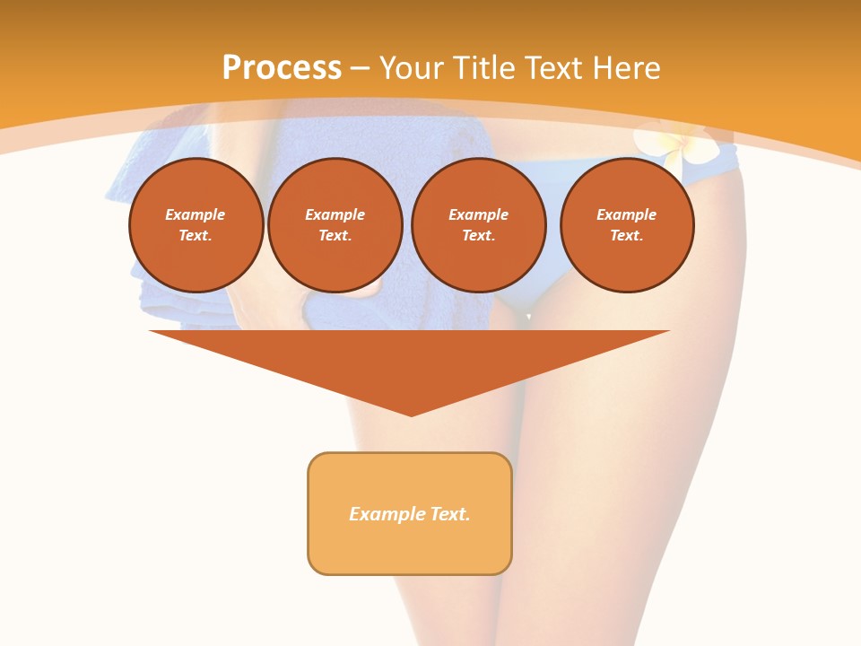 Swimsuit Sexy Towel PowerPoint Template
