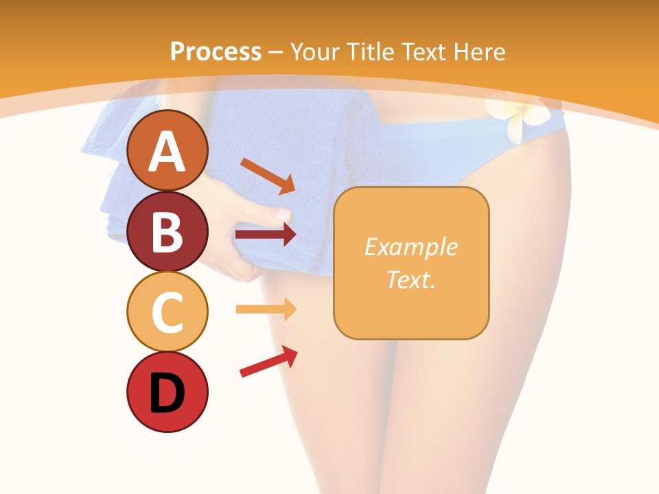 Swimsuit Sexy Towel PowerPoint Template