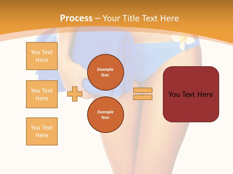Swimsuit Sexy Towel PowerPoint Template