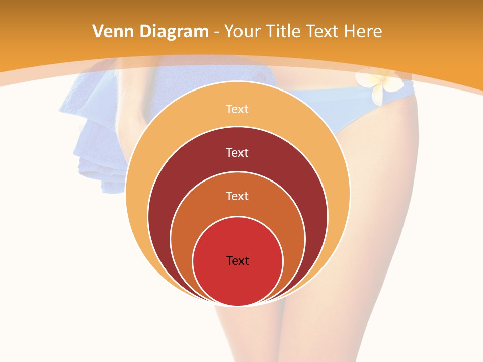 Swimsuit Sexy Towel PowerPoint Template