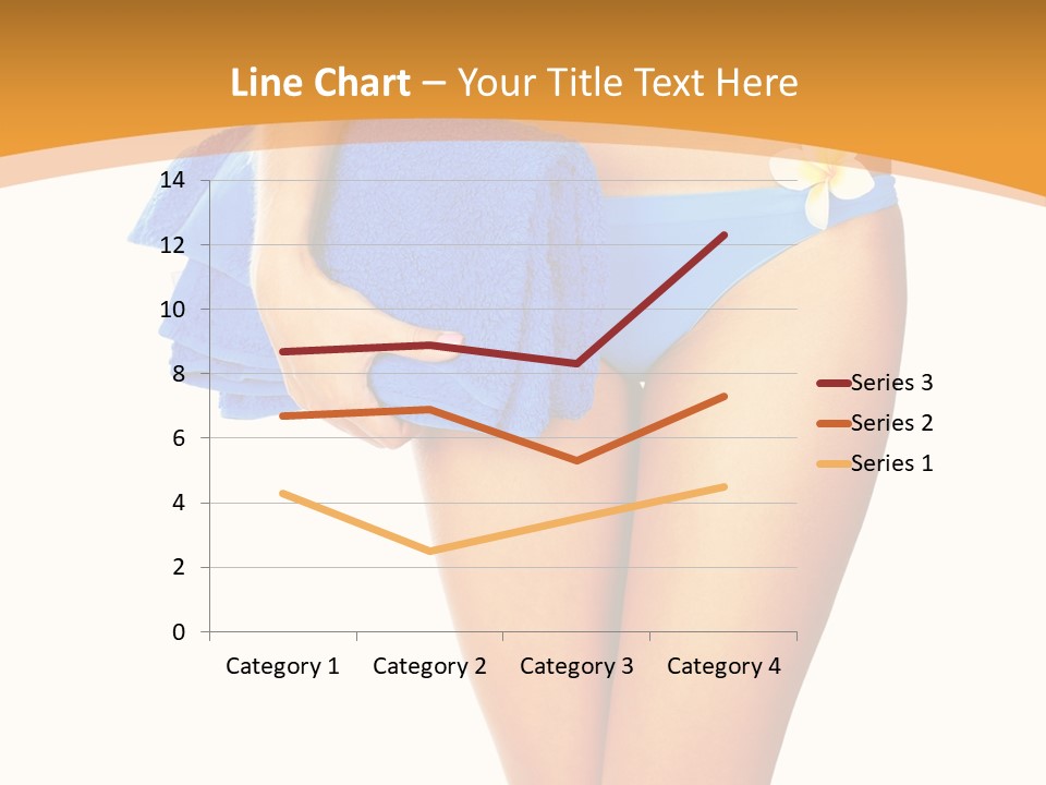 Swimsuit Sexy Towel PowerPoint Template