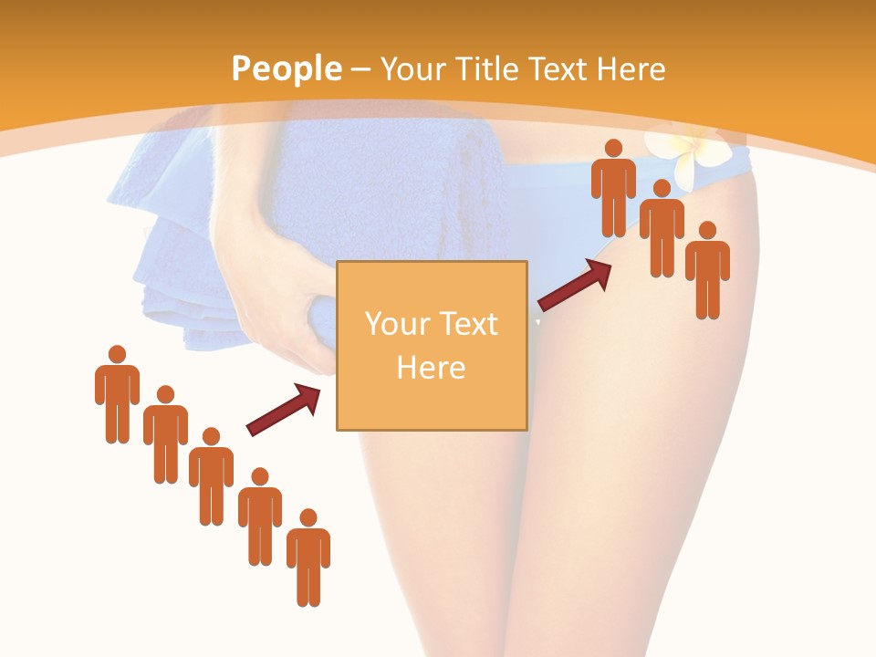 Swimsuit Sexy Towel PowerPoint Template