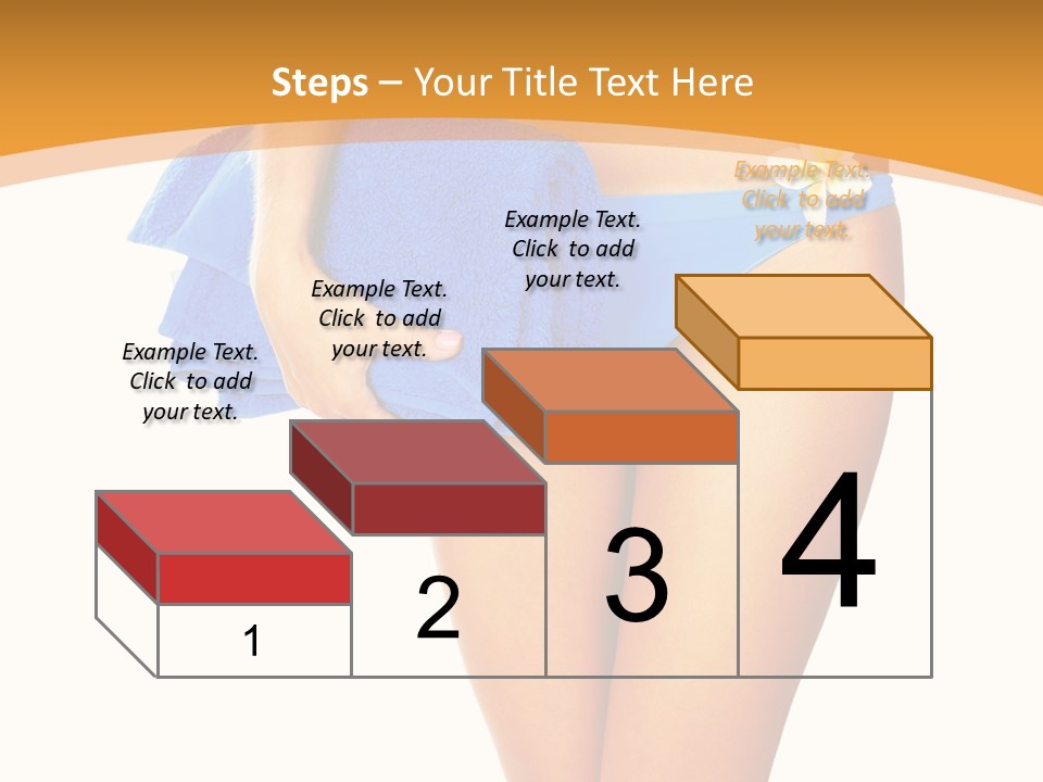 Swimsuit Sexy Towel PowerPoint Template
