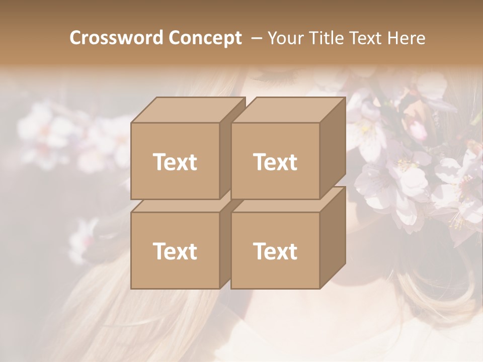 Relax Blossom White PowerPoint Template