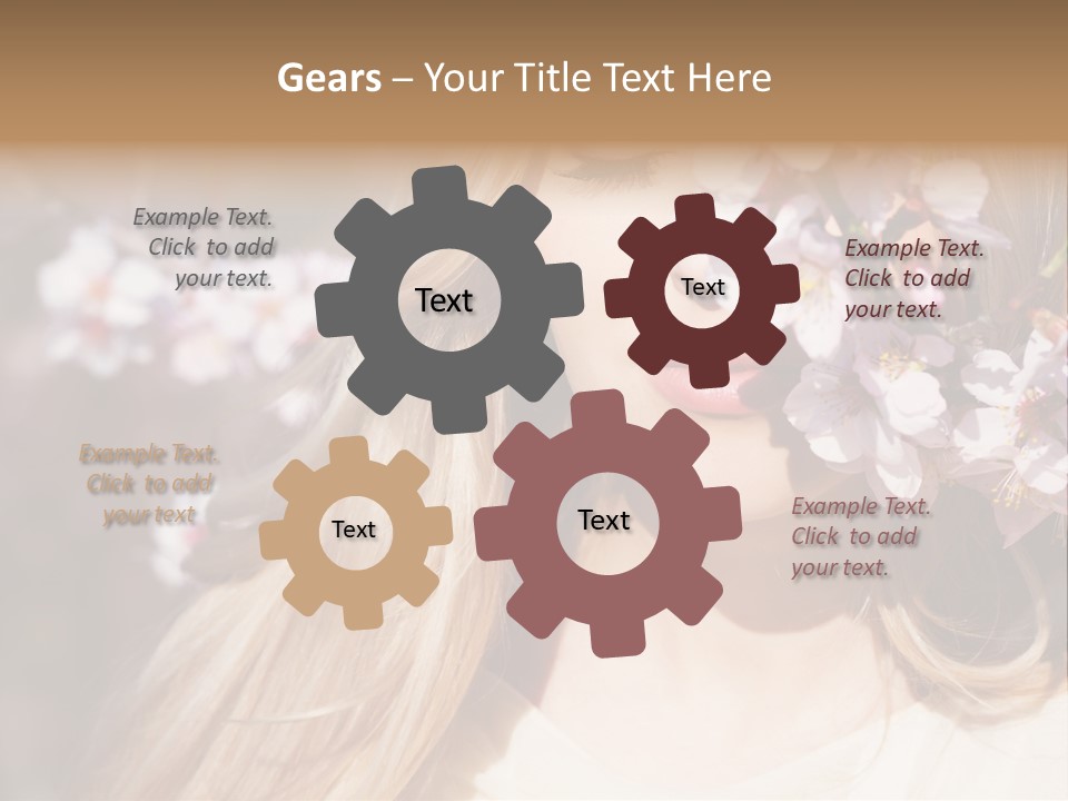 Relax Blossom White PowerPoint Template
