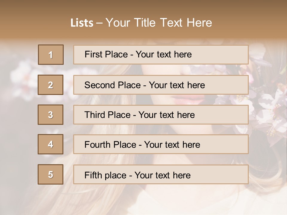 Relax Blossom White PowerPoint Template