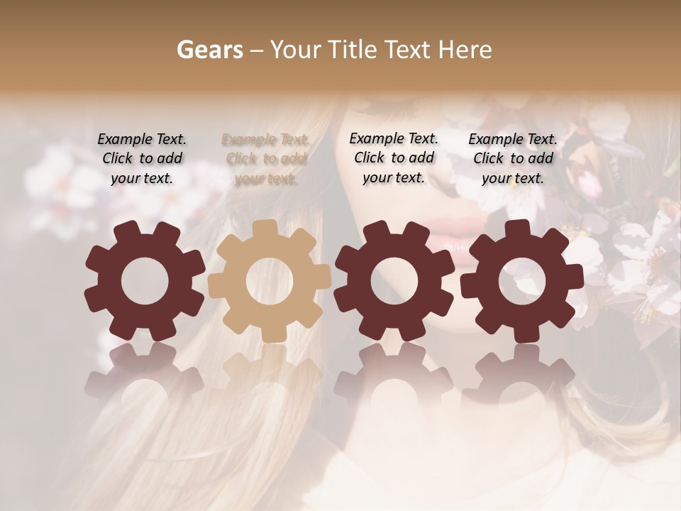 Relax Blossom White PowerPoint Template