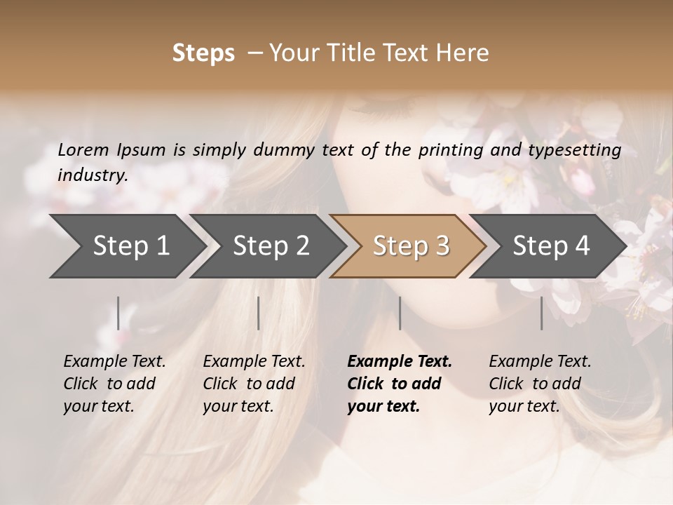 Relax Blossom White PowerPoint Template