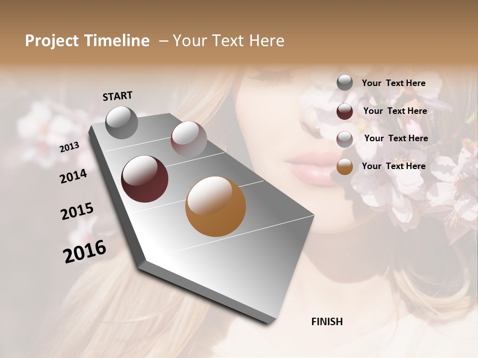Relax Blossom White PowerPoint Template