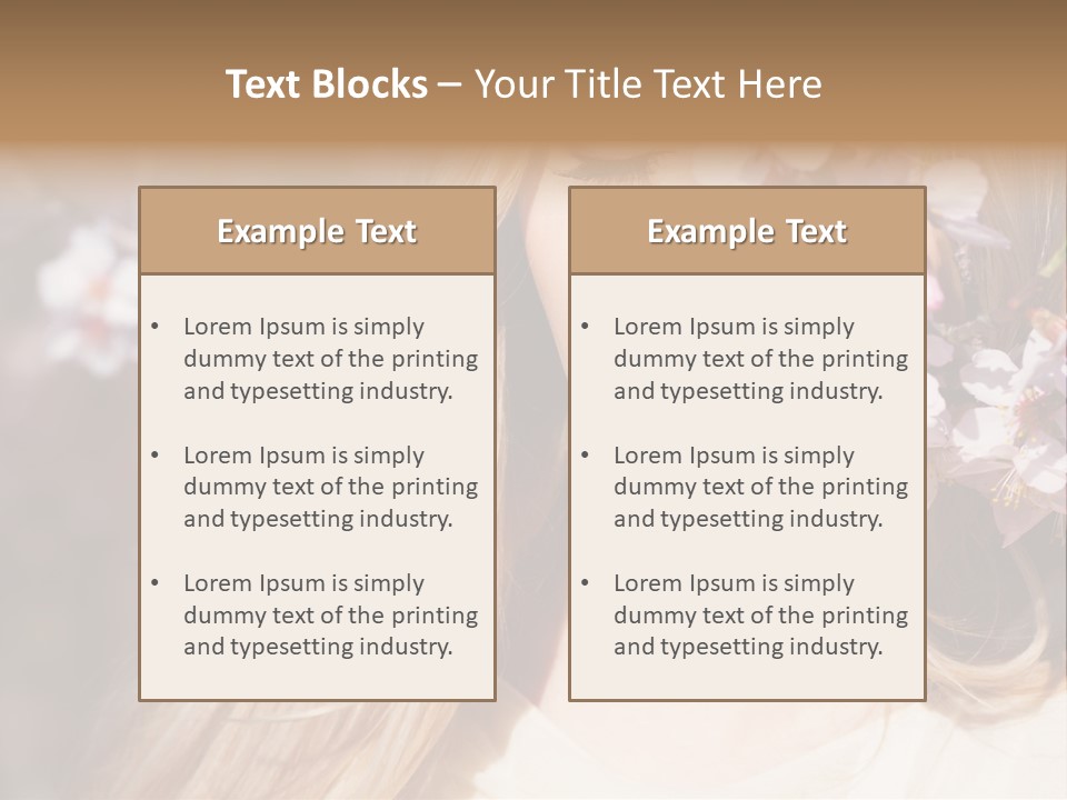 Relax Blossom White PowerPoint Template