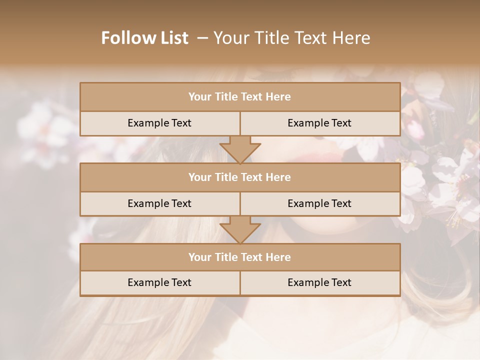 Relax Blossom White PowerPoint Template