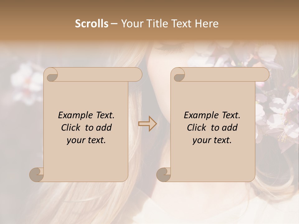 Relax Blossom White PowerPoint Template