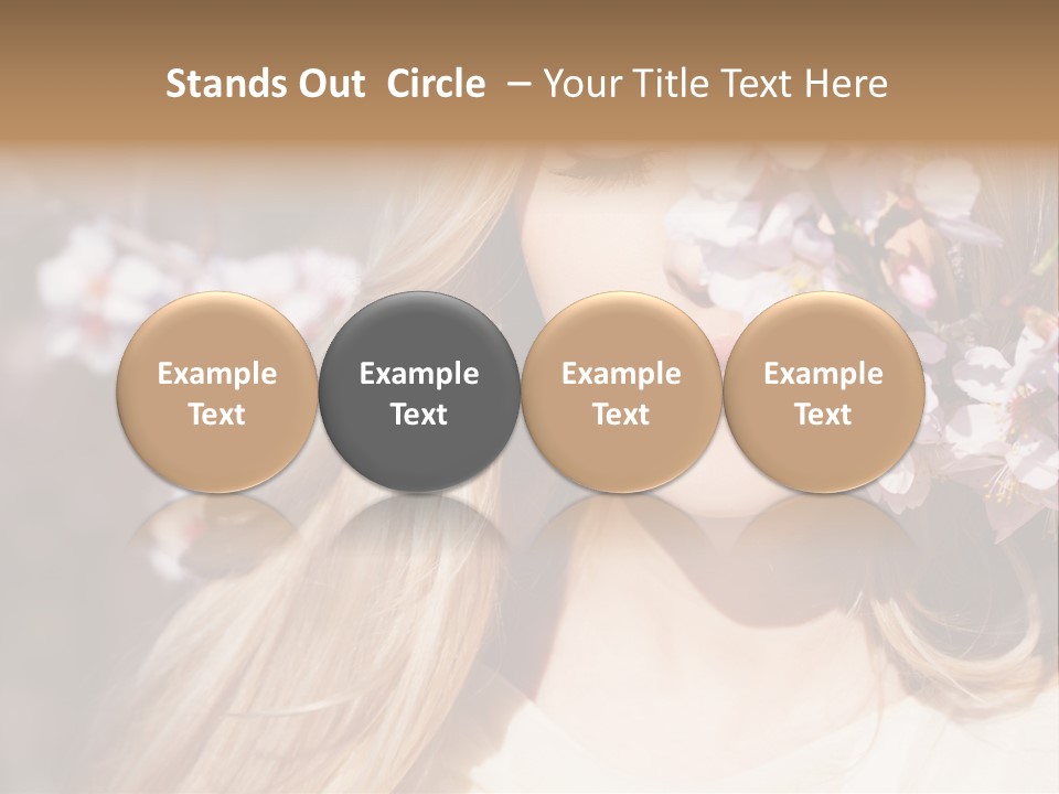 Relax Blossom White PowerPoint Template