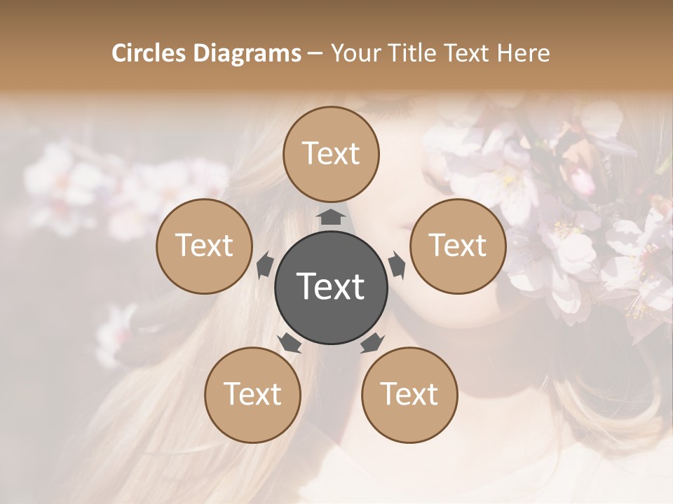 Relax Blossom White PowerPoint Template