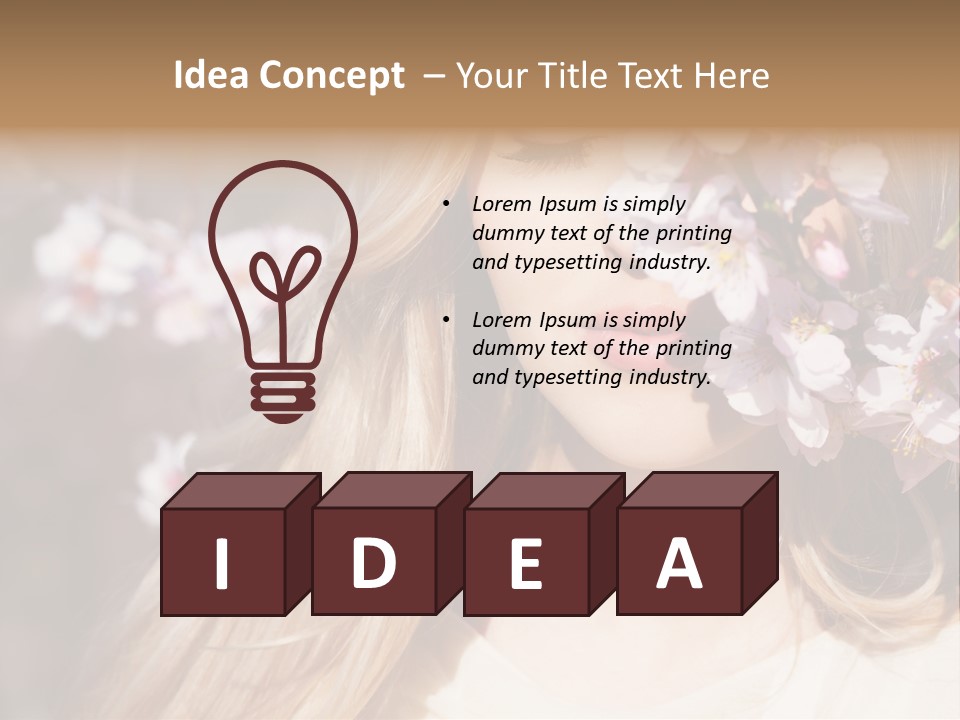 Relax Blossom White PowerPoint Template