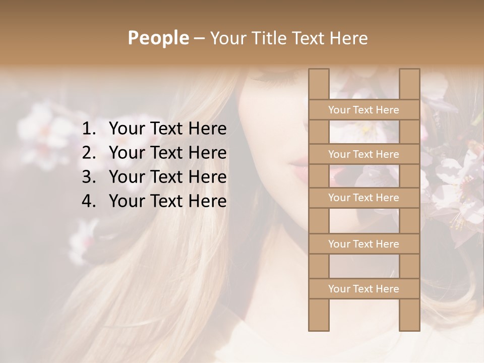 Relax Blossom White PowerPoint Template